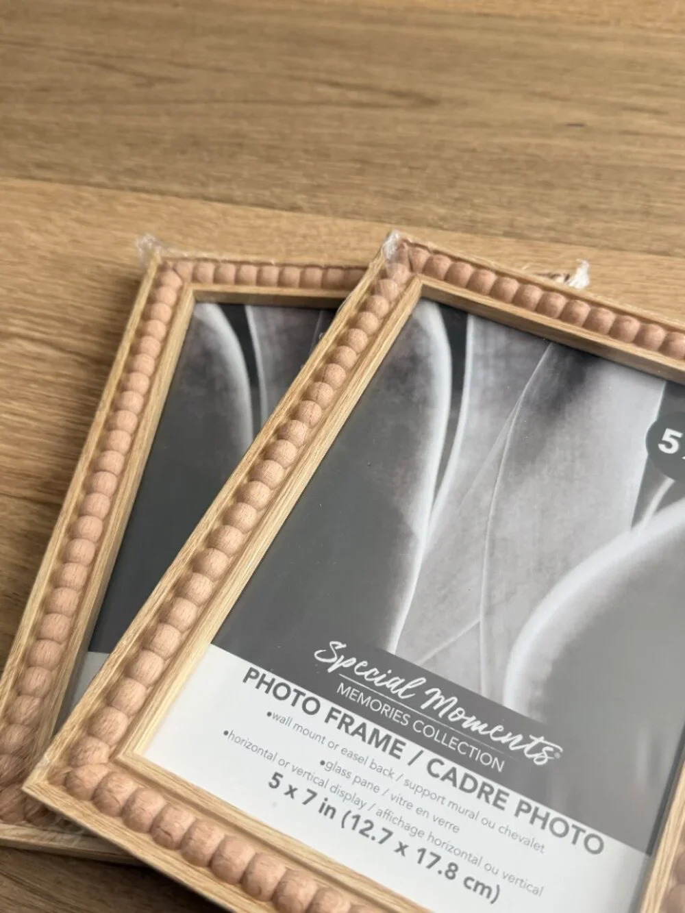 set of two 5x7 wooden boho frames